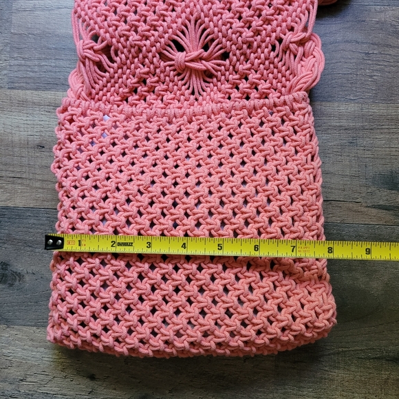 NWT No Boundaries Coral Boho Bag with Fringe - Picture 3 of 8